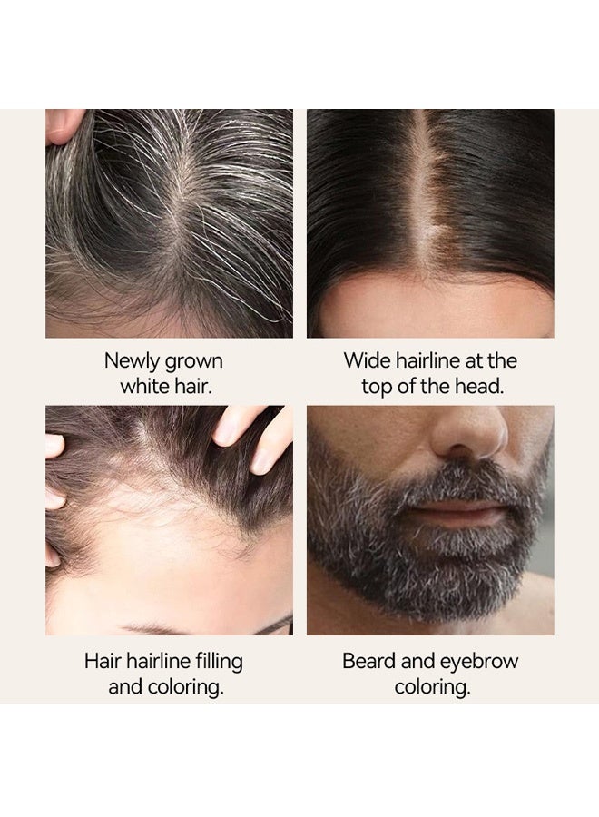 Smile Hairline contouring powder, shading, filling for high forehead, convenient hairline contouring powder # Black - Image 4